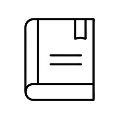 Book icon vector graphic illustration for education reading and learning resources design asset