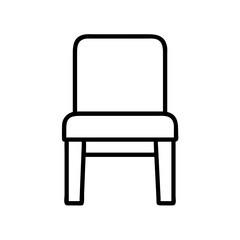 Outline drawing of a modern chair design for home furniture and interior design projects needs here
