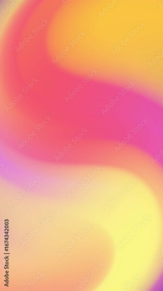 Poster an abstract rainbow, orange and purple gradient wave pattern of bright colors creates a vibrant back
