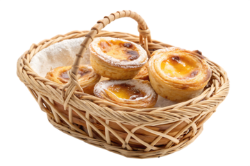 cesta de vime com pastéis de feira - cesta com pastel de feira.
