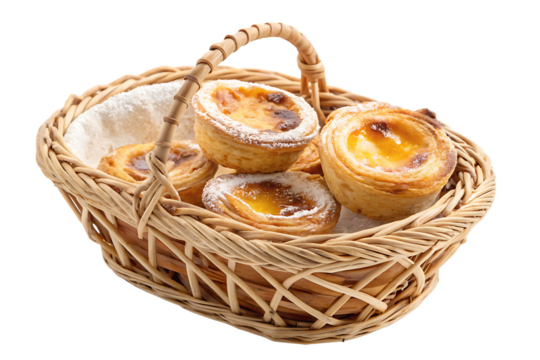cesta de vime com pastéis de feira - cesta com pastel de feira.