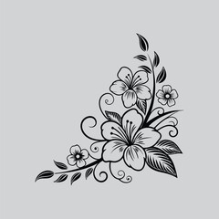 Peony Elegant Bloom Line Art for Crafts