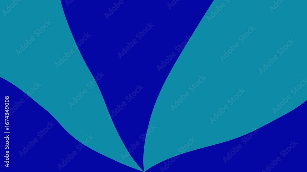 Poster animated dynamic abstract blue and cyan background random triangle distored wavy pattern.