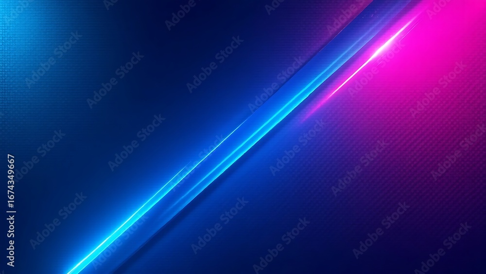 Poster abstract blue and pink light streaks. a dynamic futuristic background with motion blur for technolog
