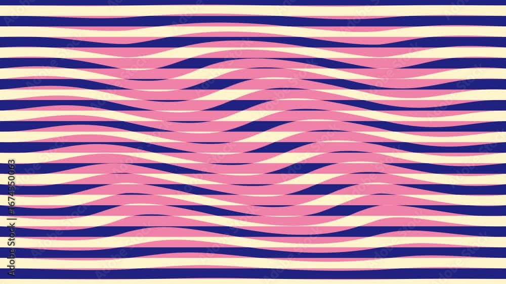 Poster abstract fluid texture of swirling waves lines with motion light effect. seamless looping video. 4k 