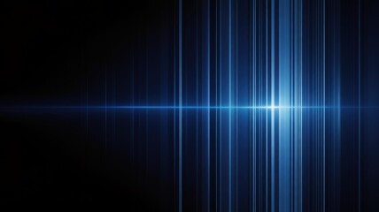 Abstract Blue Light Lines: A captivating visual of dynamic, vertical blue light lines against a dark backdrop. The image uses advanced lighting to emphasize a unique sense of technology and energy.