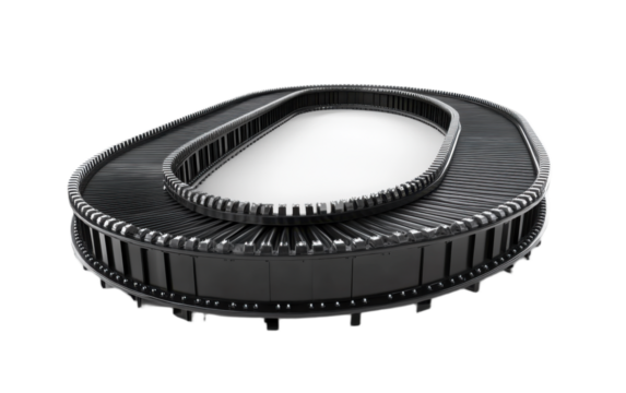 Conveyor belt on transparent background, png