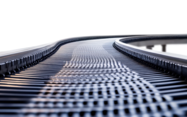 Conveyor belt on transparent background, png