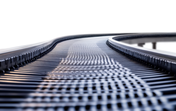 Conveyor belt on transparent background, png