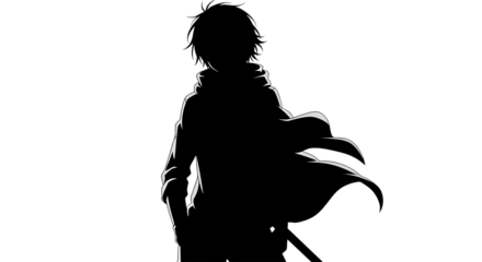 Anime Hero Silhouette