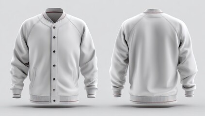 Blank Varsity Jacket Mockup