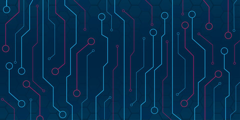 Abstract technology background dark blue background. Illustration design.