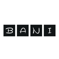 alphabet letter block in the word BANI (Fragile, Anxious, Non-Linear and Incomprehensible) on background