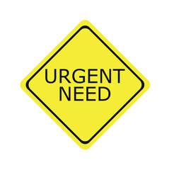  Grunge red urgent need rubber stamp