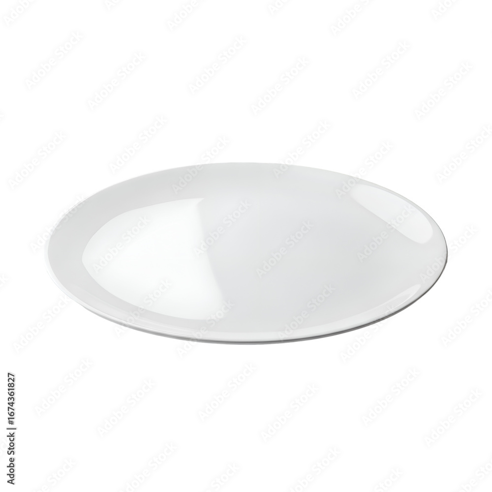 Poster create stunning designs using a white plate with transparent background
