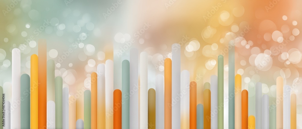 Aufkleber abstract financial graph with trend lines and bokeh background for investment and economic analysis
