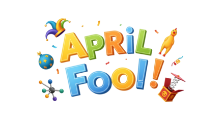 April Fool's Day Cartoon Illustration