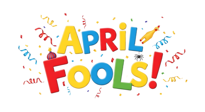 Colorful April Fools' Day Celebration Design