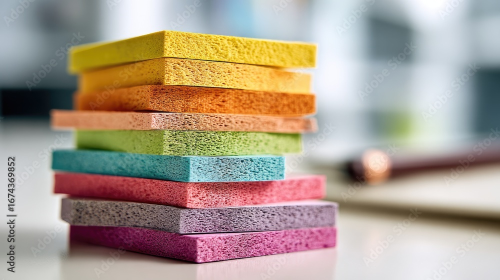 Poster stack of colorful sticky notes (3)