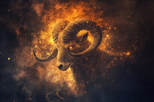 Artistic Representation of Capricorn Zodiac: An Emblematic Depiction of the Astrology Sign