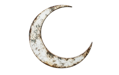 Crescent on transparent background, png
