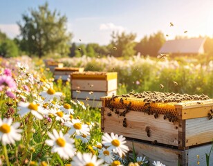 Organic Beekeeping Apiary