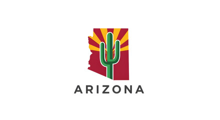 Arizona State Cactus Graphic