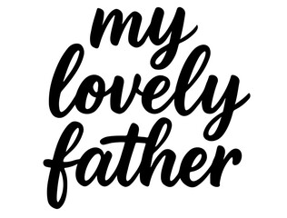Naklejka premium father in silhouette on white