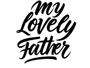 father in silhouette on white