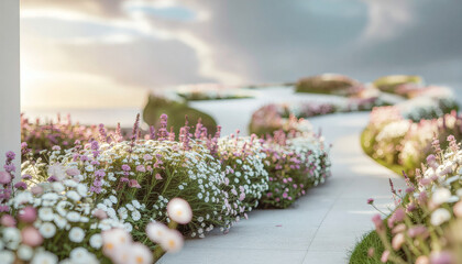 Abstract background with flowing neon light waves in vibrant blue, pink, and orange hues, creating a dynamic and luminous visual effect