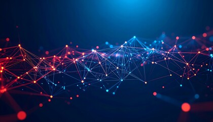 Abstract network of connected points