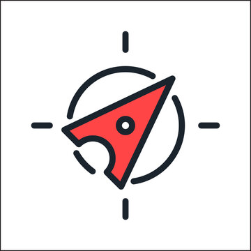Navigation Street Icon Vector Illustration