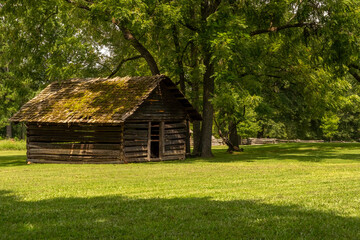 Old log-framed farm building