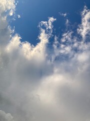 blue sky with clouds