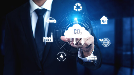 Net zero and CO2 reduction strategies promote sustainability, renewable energy, and...