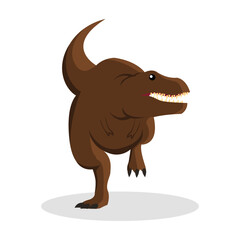 Dinosaur simple vector illustration design