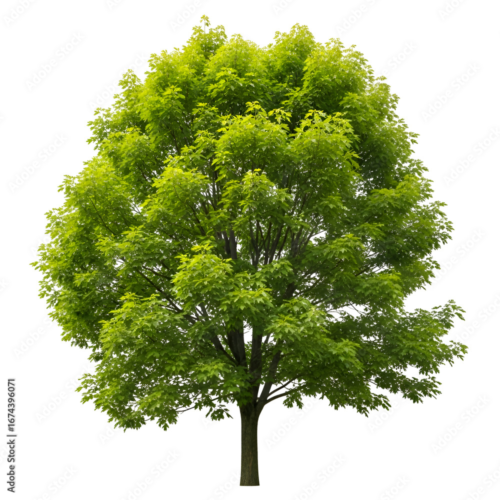 Poster create stunning designs with this green tree, transparent background image perfect for projects