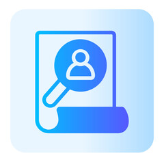Inspection gradient icon
