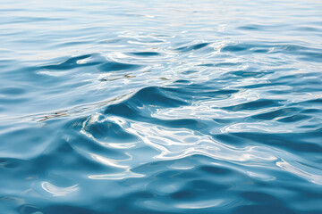 Naklejka premium aerial view mesmerizing play of light on tranquil waters of ocean