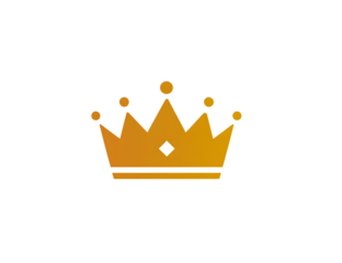 Elegant golden crown logo design simple and sophisticated emblem symbolizing royalty authority and prestige