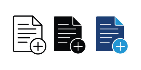 add new document icon vector illustration. new create icon. vector illustration