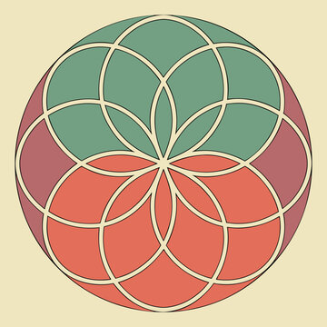 vector illustration of circle pattern