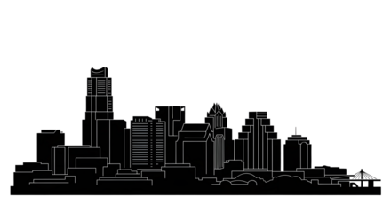 Austin Skyline Vector Illustration