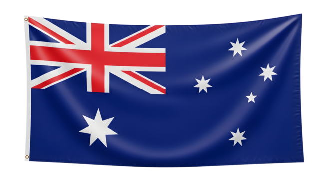 Australian National Flag Waving