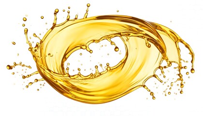 Golden Liquid Splash Circle. (1)