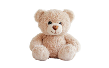 Cute teddy bear on transparent background, png