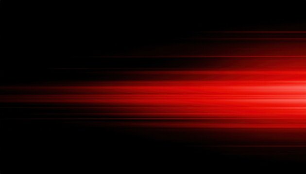 glowing red light streaks on dark background with abstract motion effect for futuristic texture or dynamic digital design