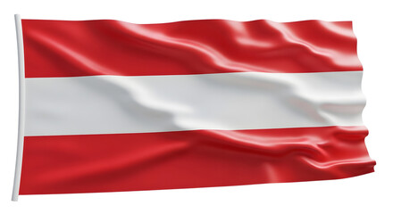 Obraz premium Waving Austrian Flag