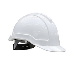 Fototapeta premium White Hard Hat Safety Gear: Construction Workers Use Head Protection with Transparent Background