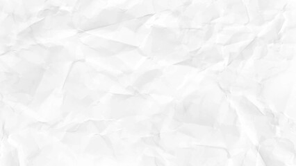 Blank wrinkled paper texture with a creased and crumpled surface for a vintage or grunge background design.